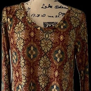 Hand Jive handmade Art to Wear Swing Dress Size L